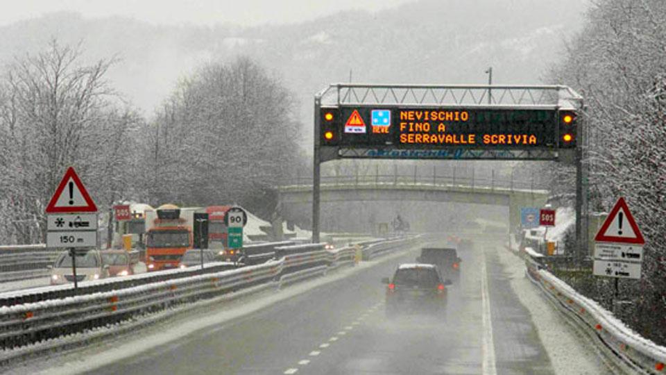 neve in autostrada