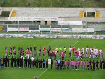 Chieti calcio in campo Angelini