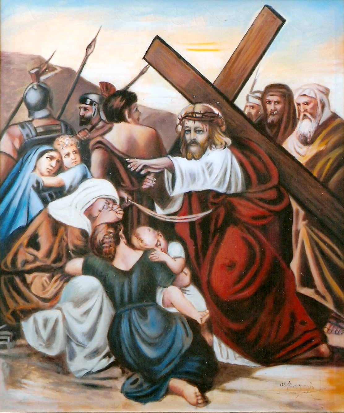 VIII STAZIONE- GESU CONSOLA LE PIE DONNE