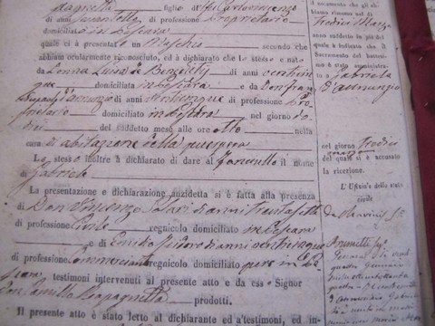 atto nascita dannunzio