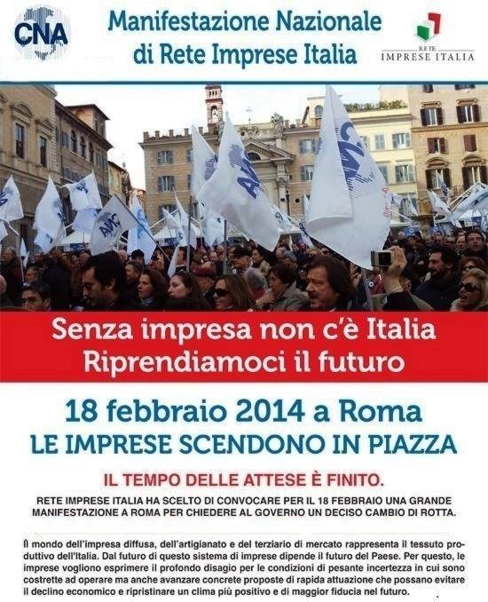 2014-02-18 Manifestazione Nazionale Rete Imprese Italia