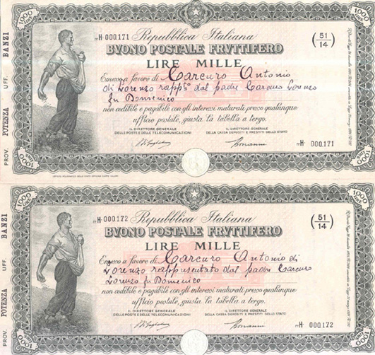 buoni fruttiferi postali