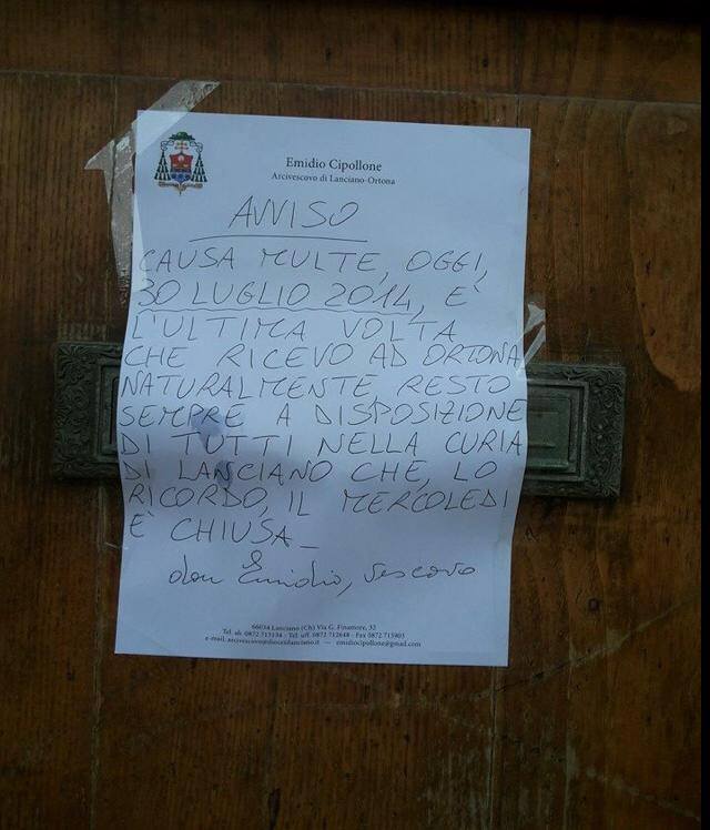 imm vescovo annuncio