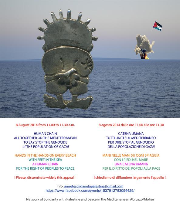 gaza catena umana