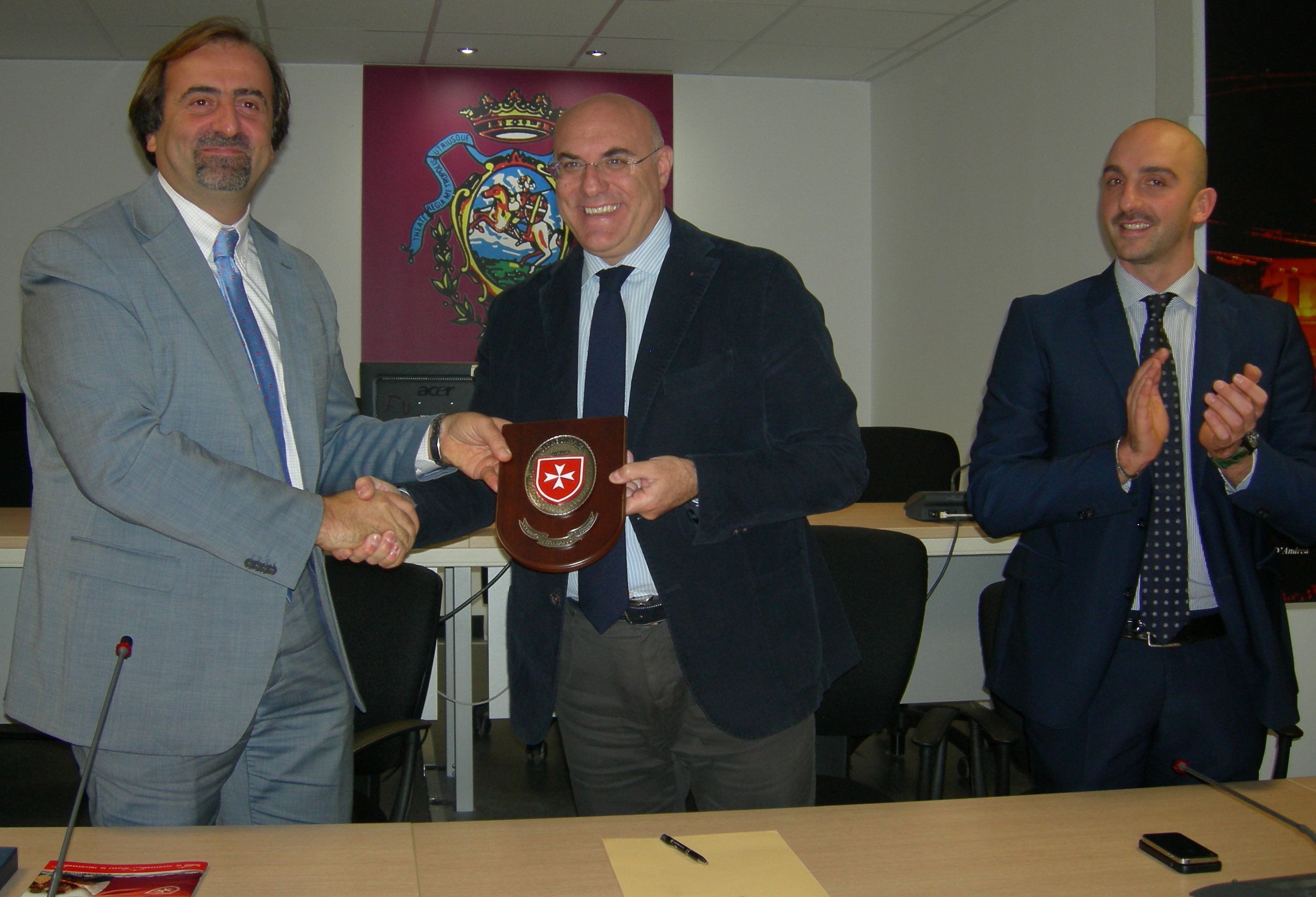 Sindaco Direttore Corpo Ordine di Malta e presidente vicario consiglio