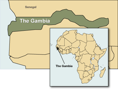 gambia map