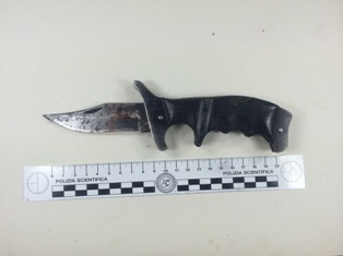 Foto coltello delitto