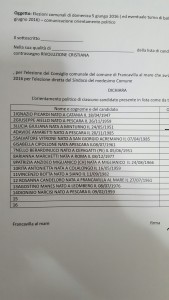 CANDIDATI LISTA RIVOLUZIONE CRISTIANA