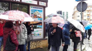 sit-in precari l'aquila
