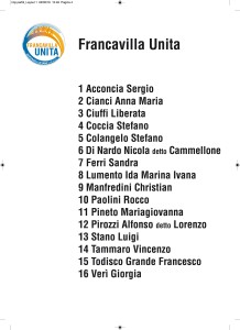 LISTA FRANCAVILLA UNITA