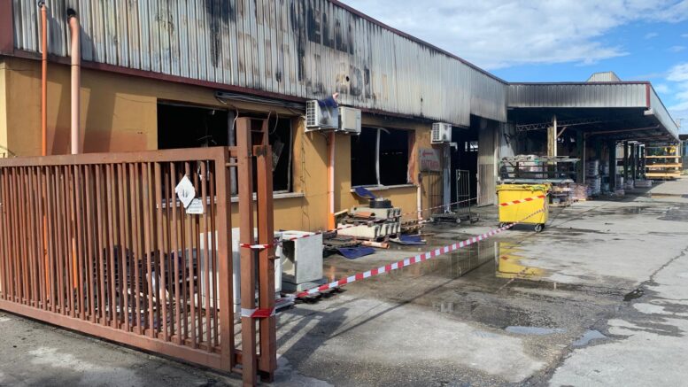 incendio Francavilla ditta Patricelli